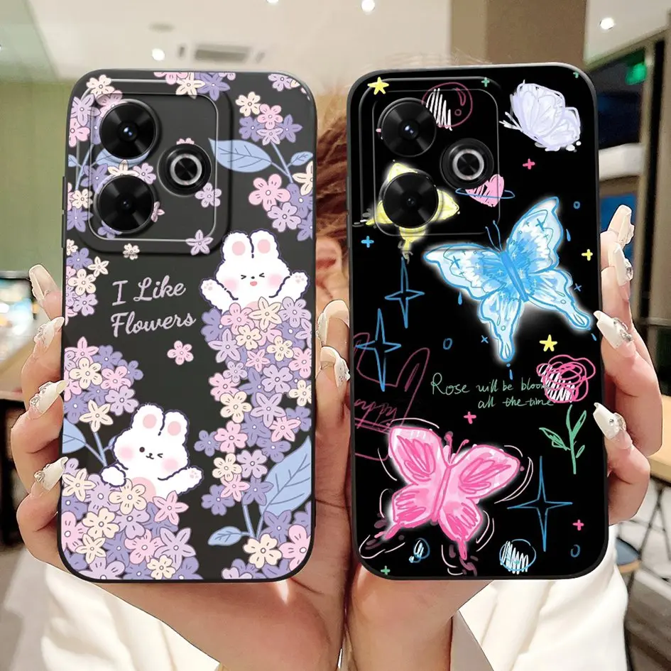 Funda para Xiaomi Redmi 13 4G 5G, Funda trasera de teléfono a la moda para Xiaomi Redmi13, Funda de protección completa, Funda de silicona líquida suave - imagen 5