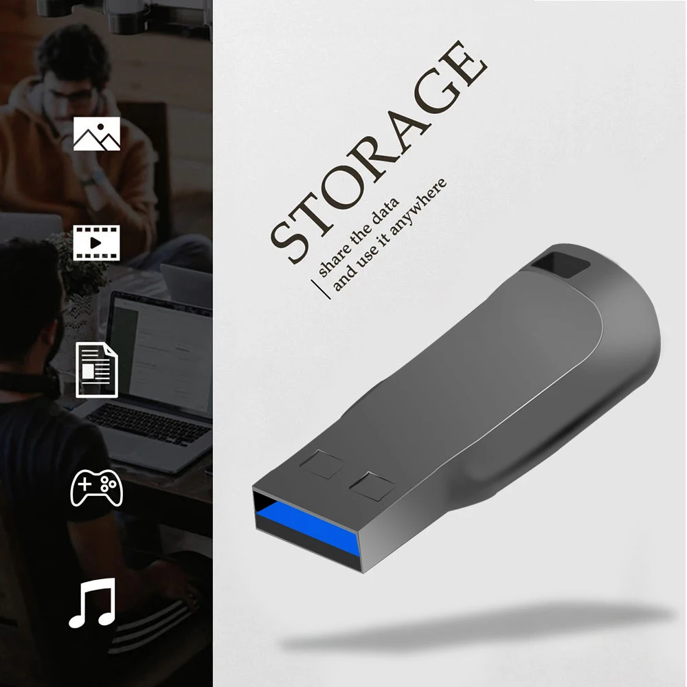 Mini unidad flash USB 128, Pendrive popular de moda, 16GB, 32GB, 64GB, 3,0 GB, 50 unidades por lote, envío gratis - imagen 3