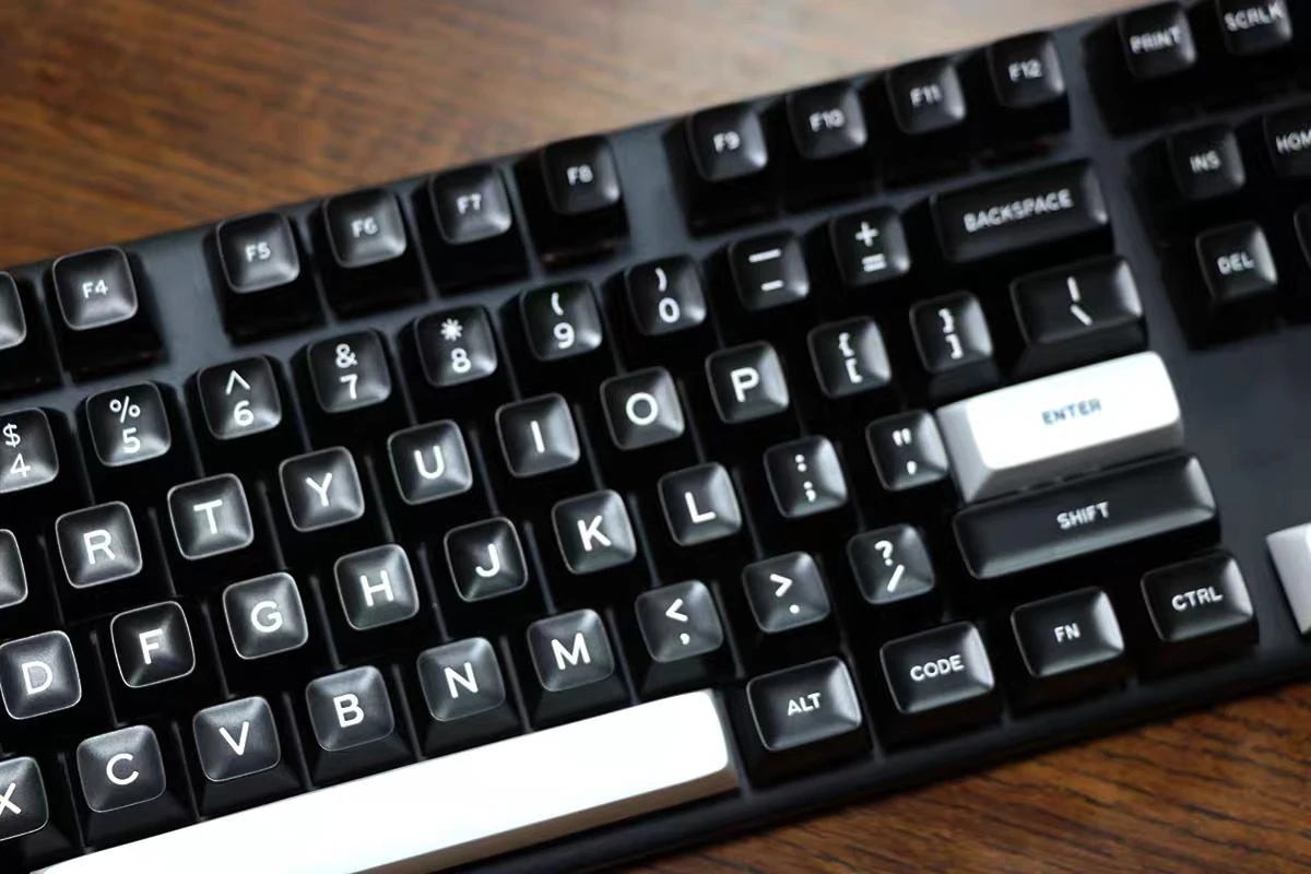 Teclas WOB de 172 teclas, perfil SA, teclas blancas y negras, teclas ABS de doble disparo para teclados mecánicos Cherry MX Switch - imagen 3