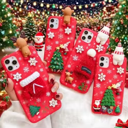 Funda navideña 3D con diseño de reno y Papá Noel para Honor 400 Lite 20 X6C X6B X5B X9C 200 Smart X6A X5 Plus X7C X8C Magic 7 Lite