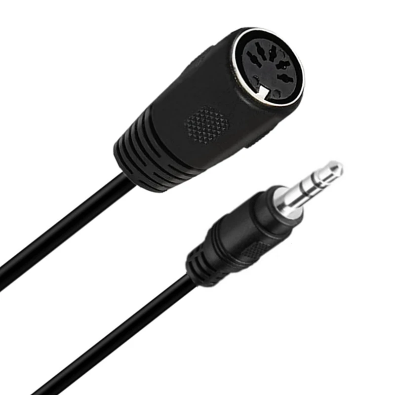 Cable MIDI DIN 5P de 5 pines, conector macho a hembra a Jack estéreo macho de 3,5mm, máquina de conexión de Cable de Audio, reproductor de CD, VCR - imagen 3