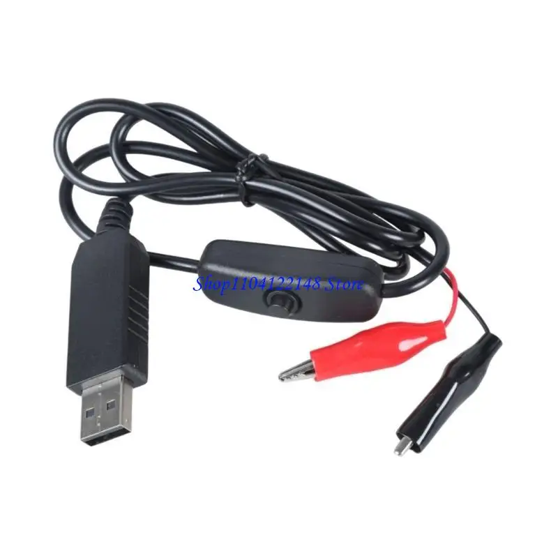 Conector macho USB P9FA a Cable Clip 3V, Cable abrazadera 100cm Cable adaptador fuente alimentación USB 5V - imagen 5