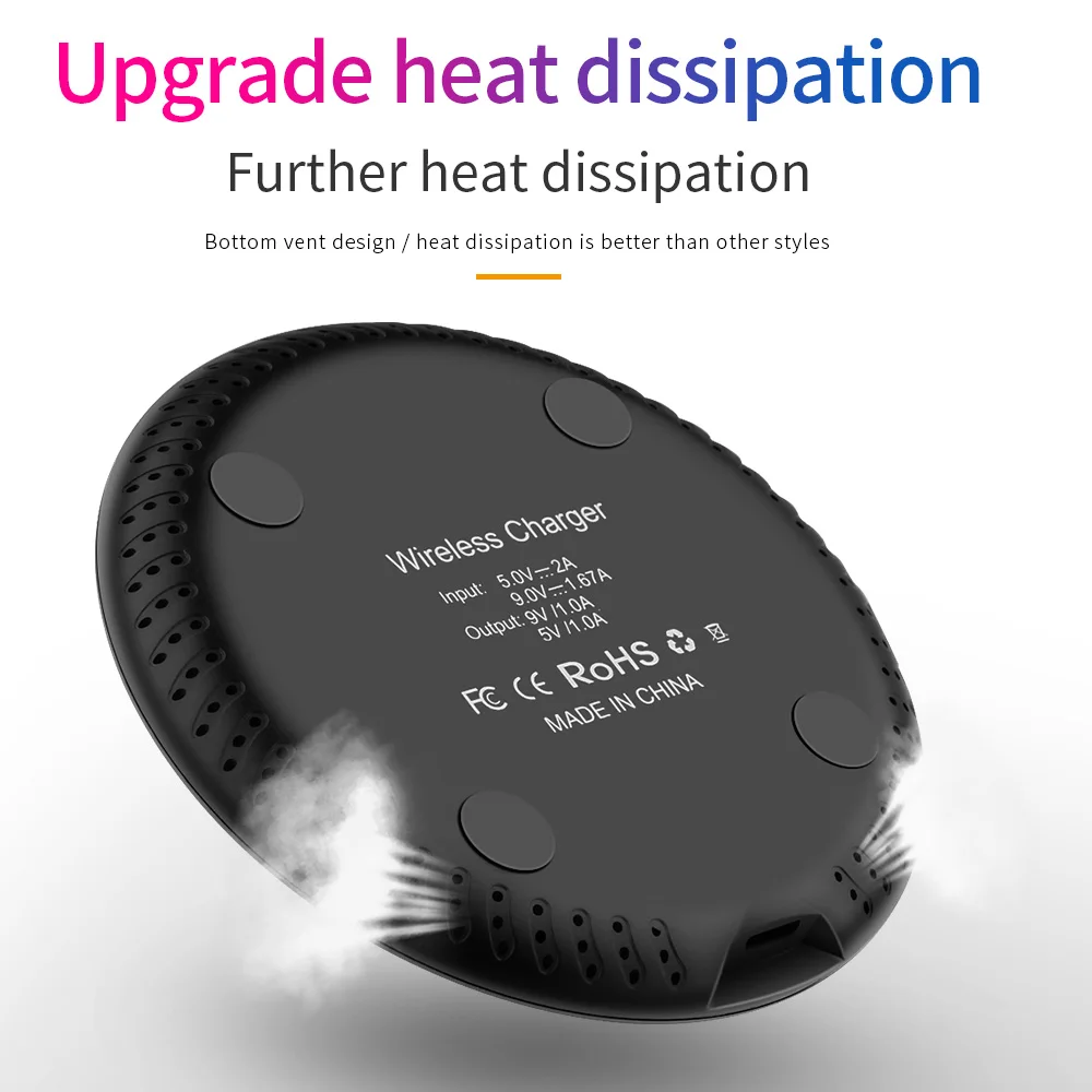 Base de Carga Inalámbrica Rápida para iPhone 15 14 13 11, Samsung S22 S23 S24, Estación de Carga para Teléfono Móvil Xiaomi - imagen 3