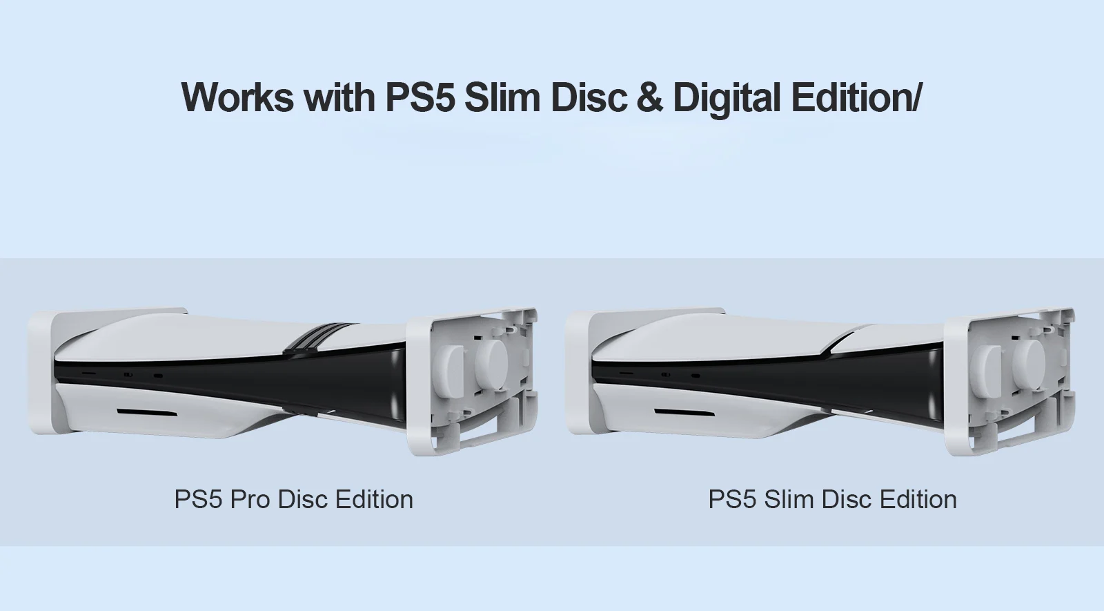 Soporte horizontal y vertical P5178 para PS5 Slim, soporte de diseño especial para almacenamiento de gafas VR y auriculares - imagen 5