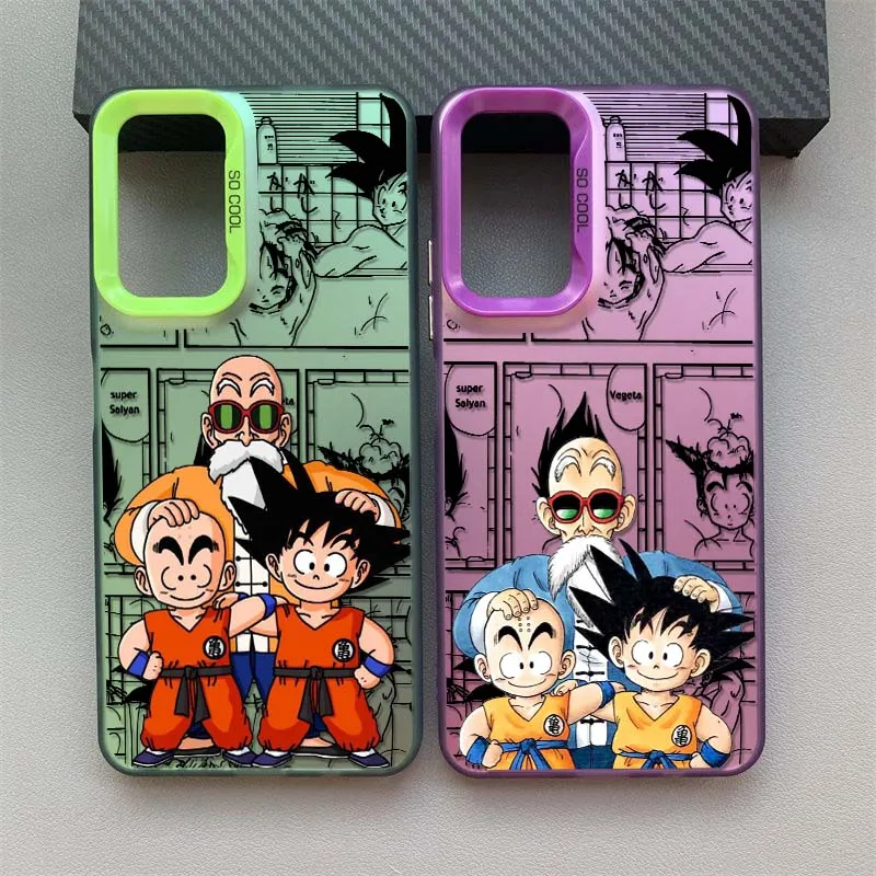 D-Dragon Ball Master Roshi para Redmi Note 14 13 12 11 10 9 8 Pro Plus funda de teléfono plateada colorida - imagen 2