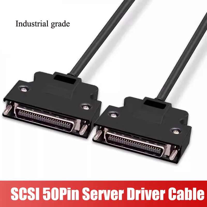Cable de conexión SCSI de cobre puro de 50 pines, línea de servocontrolador SCSI de grado Industrial para línea adaptadora Yaskawa/Delta CN50 Core IO