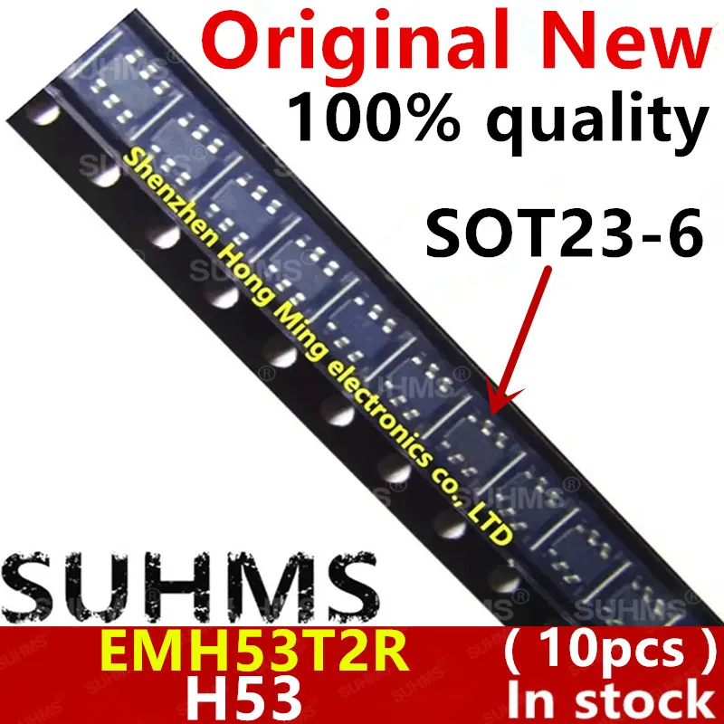 (10 piezas) 100% nuevo EMH53T2R EMH53 H53 sot23-6