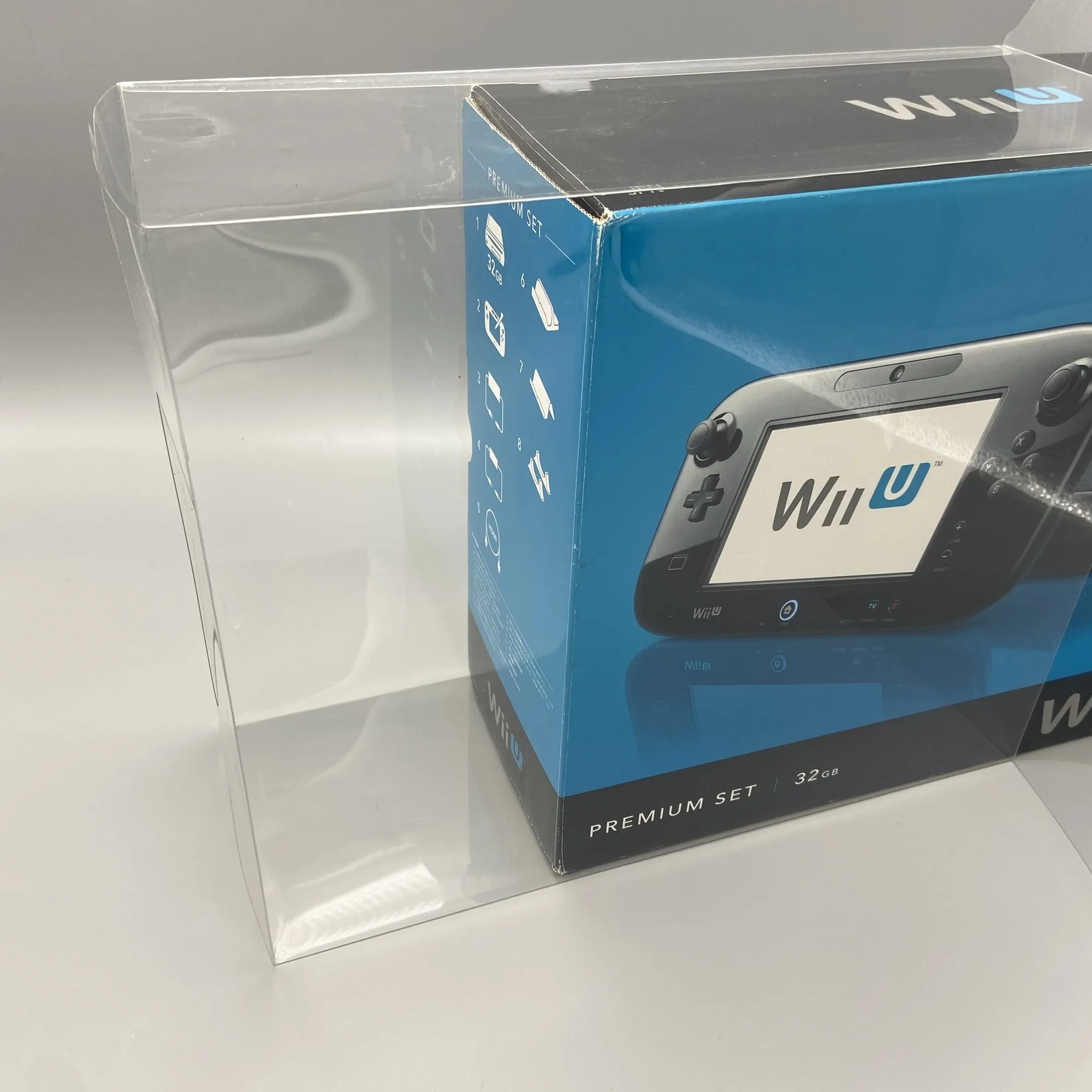 Protector de 1 caja para consola NINTENDO Wii U, vitrina transparente