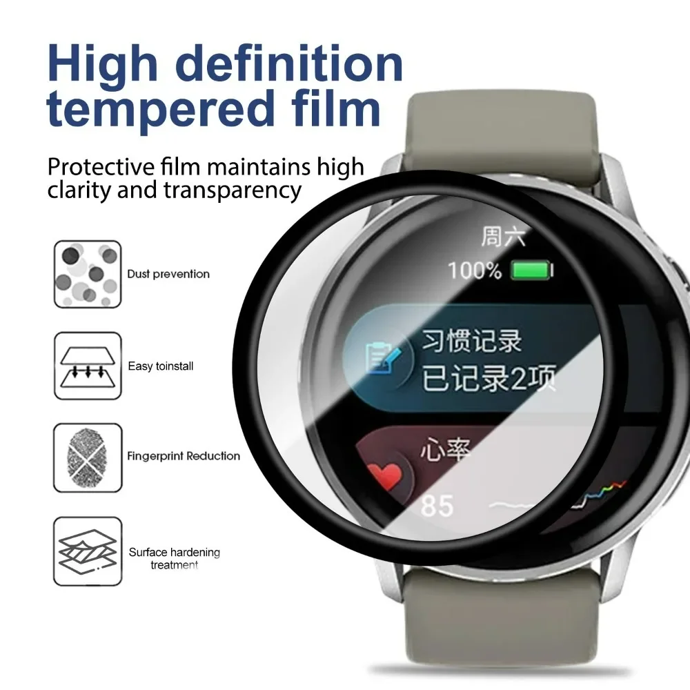 Protectores de pantalla flexibles para Garmin Venu 4, 45mm, 41mm, Smartwatch HD, películas protectoras transparentes antiarañazos a prueba de golpes, cubiertas para relojes - imagen 5