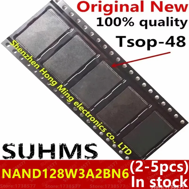 (2-5 piezas) 100% nuevo NAND128W3A2BN6 NAND128W3A2BN6E tsop-48