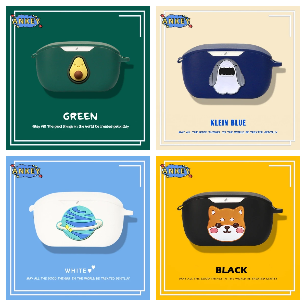 Funda protectora de silicona para JBL Wave Buds 2, fundas bonitas de dibujos animados, carcasa para auriculares inalámbricos, TWS, portátil