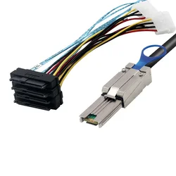 Cable Mini SAS SFF-8087 a SFF-8482 – Compatible SAS y SATA