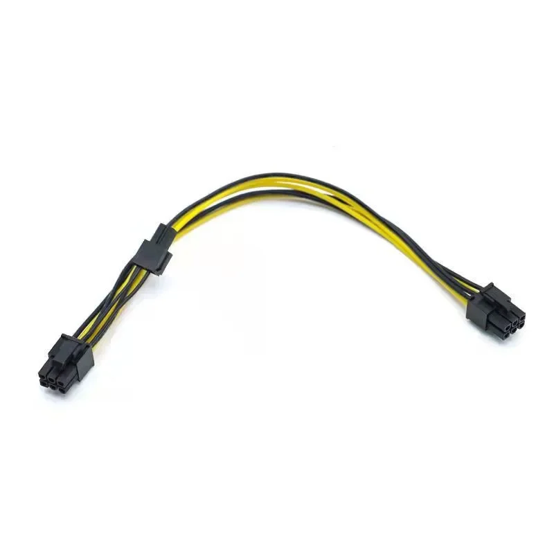Cable adaptador de corriente PCI Express de 6 pines macho a 8 pines (6 + 2) para fuente de alimentación CoolerMaster Thermaltake con puerto de 6 pines de 0,5 m - imagen 3