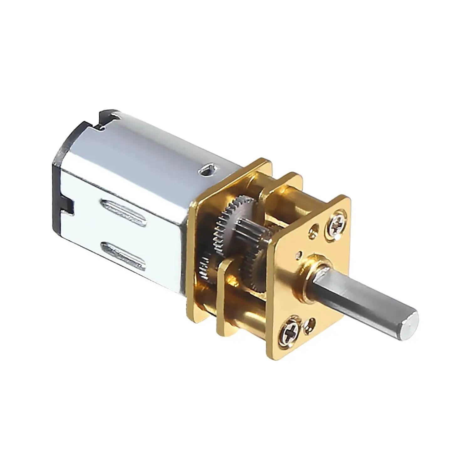 1 Uds DC 12V 100RPM Motor de reducción de velocidad N20 3mm eje Mini Motor de engranaje de rueda dentada de Metal con Micro Motor de caja de cambios de Metal completo