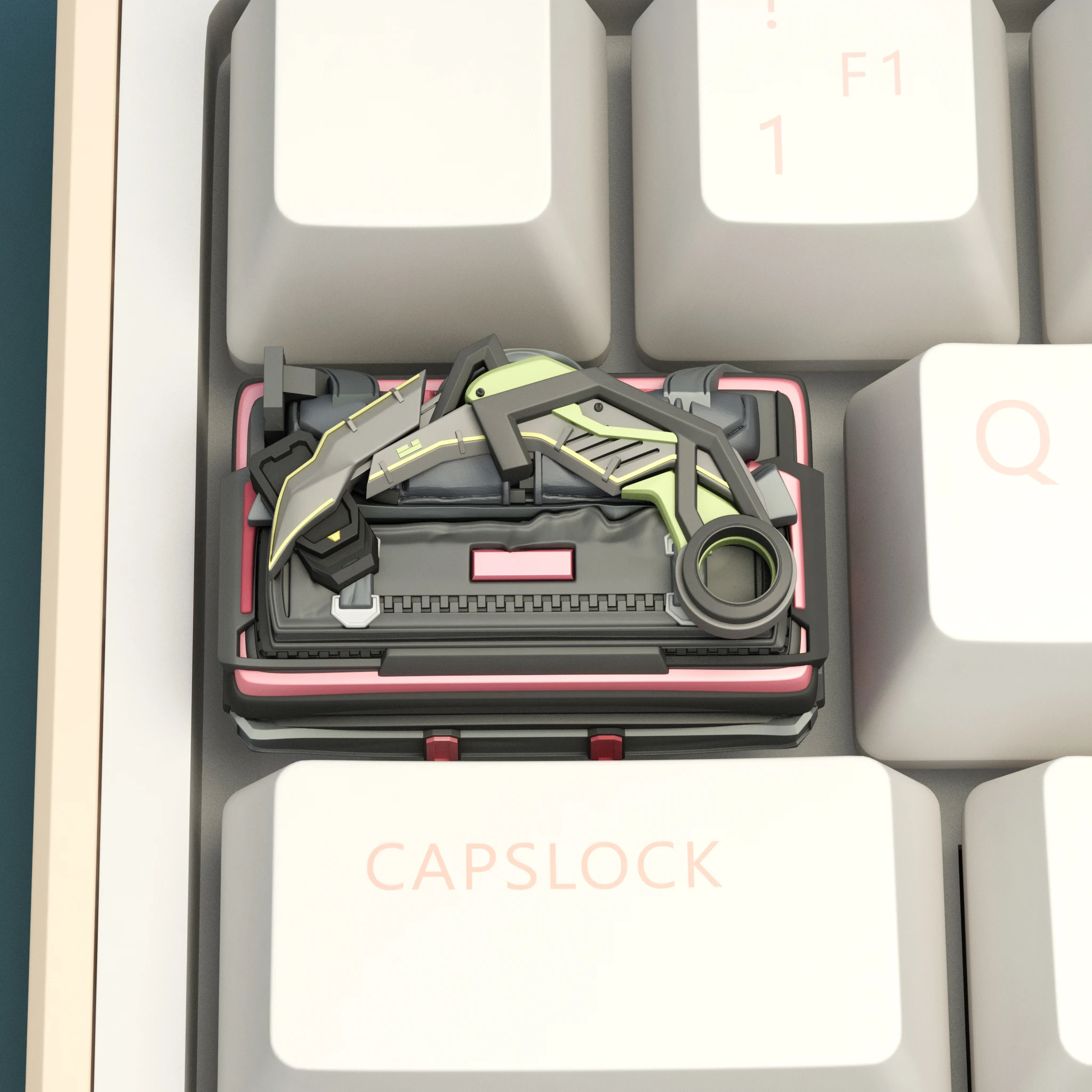 Juego de teclas con tema de juego Valorant, teclas personalizadas originales hechas a mano con eliminación de resina para accesorios de teclado mecánico