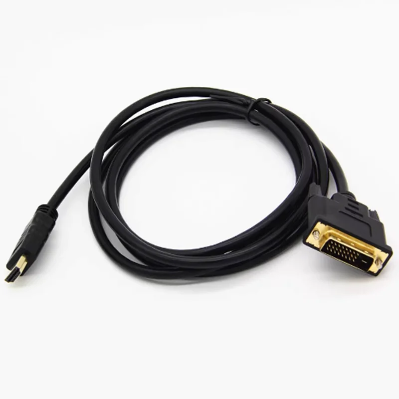 1m 1,8 m compatible con HDMI a DVI Cable macho 24 + 1 DVI-D adaptador macho 1080P DVI a HDTV convertidor para TV BOX DVD PC proyector - imagen 5
