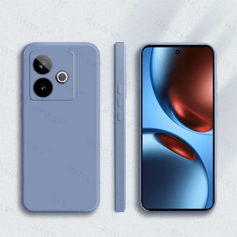 Para Realme GT 7T funda para Realme GT 7T antigolpes Original de silicona líquida Color caramelo funda para Realme GT 7T funda de 6,8 pulgadas - imagen 2