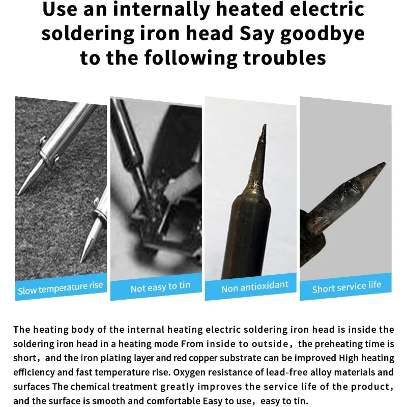 5 uds 936 puntas de pistola para soldar 900M-T-K, 900M-T-IS, 900M-T-I, 900M-T-4C, 900M-T-2.4D puntas de soldadura sin plomo cabeza tipo Universal - imagen 5