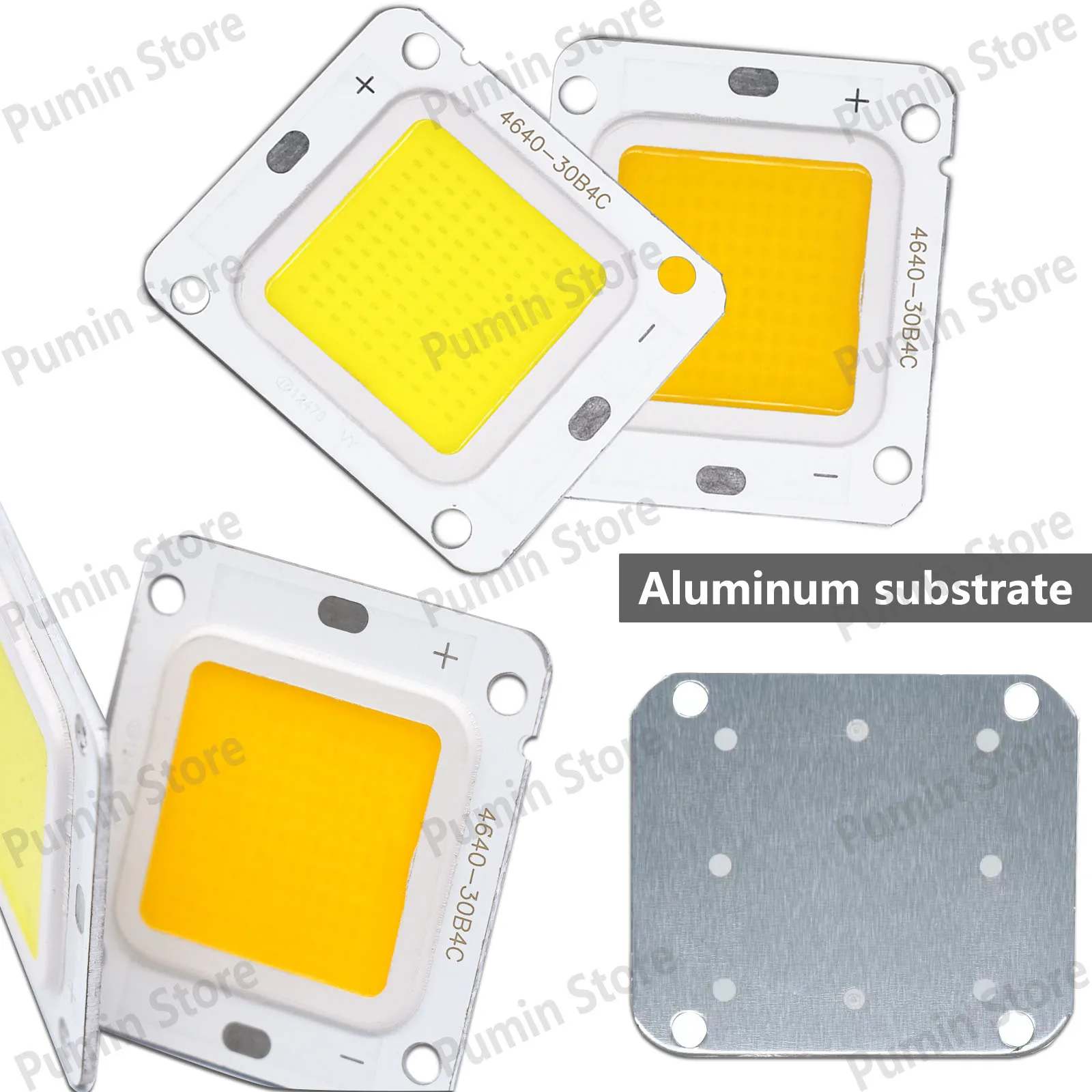 DC12V LED COB Chip DC70V 14V Superpotencia 20W 40W aluminio para reflector fuente de luz accesorios iluminación exterior blanco frío - imagen 5