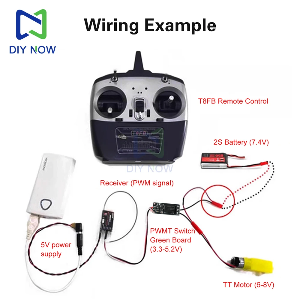 Control remoto para modelos de aviones, coches, barcos, Pwm, relé de interruptor electrónico, 5-18v, Control de luz de navegación, tiempo de retardo ajustable - imagen 2