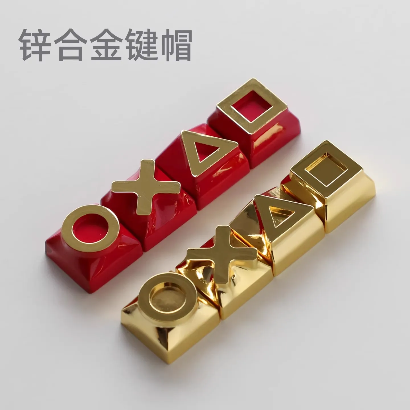 Teclas con símbolo de Metal, resina personalizada, 4 Uds., teclas creativas originales hechas a mano DIY para adornos de teclado mecánico