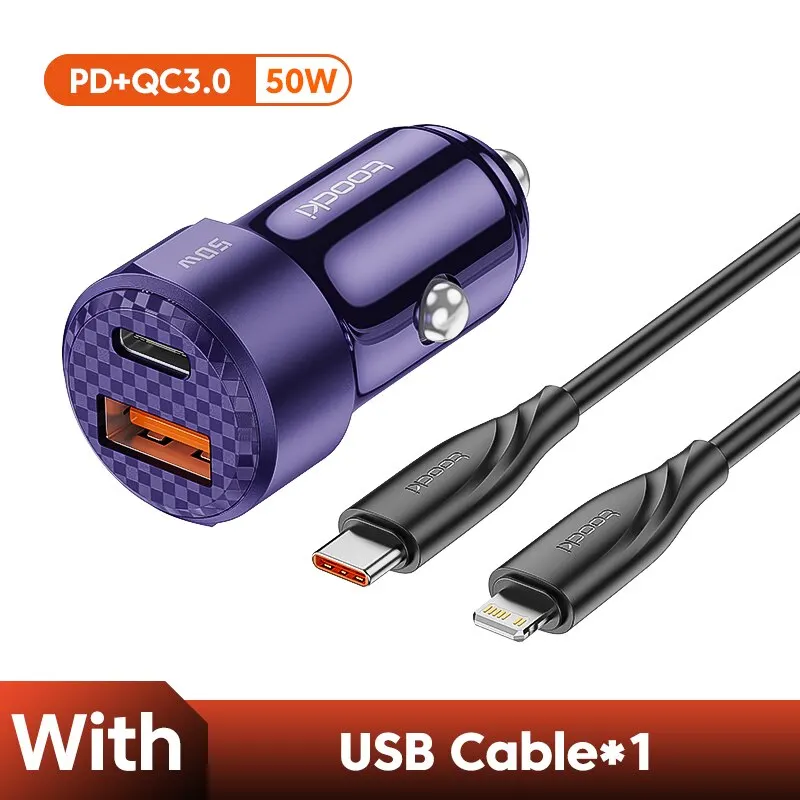 Purple with cable