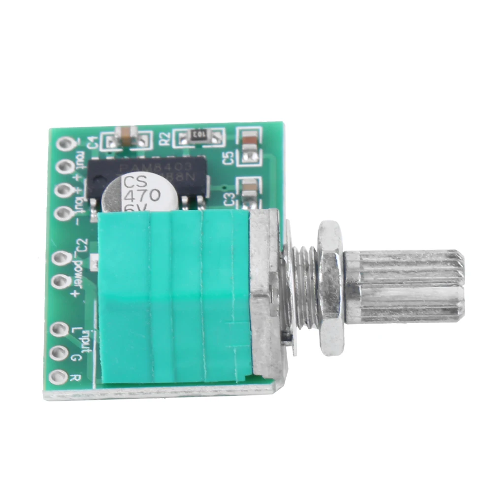 Mini PAM8403 5V Placa amplificadora de audio de potencia 3Wx2 con potenciómetro de conmutación USB - imagen 5