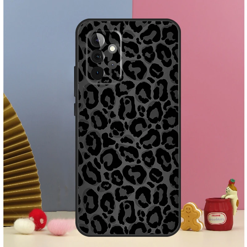 Funda con estampado de leopardo y guepardo negro para Samsung Galaxy A52 A72 A13 A33 A53 A14 A24 A34 A54 A15 A25 A51 A71 A12 A32 - imagen 4