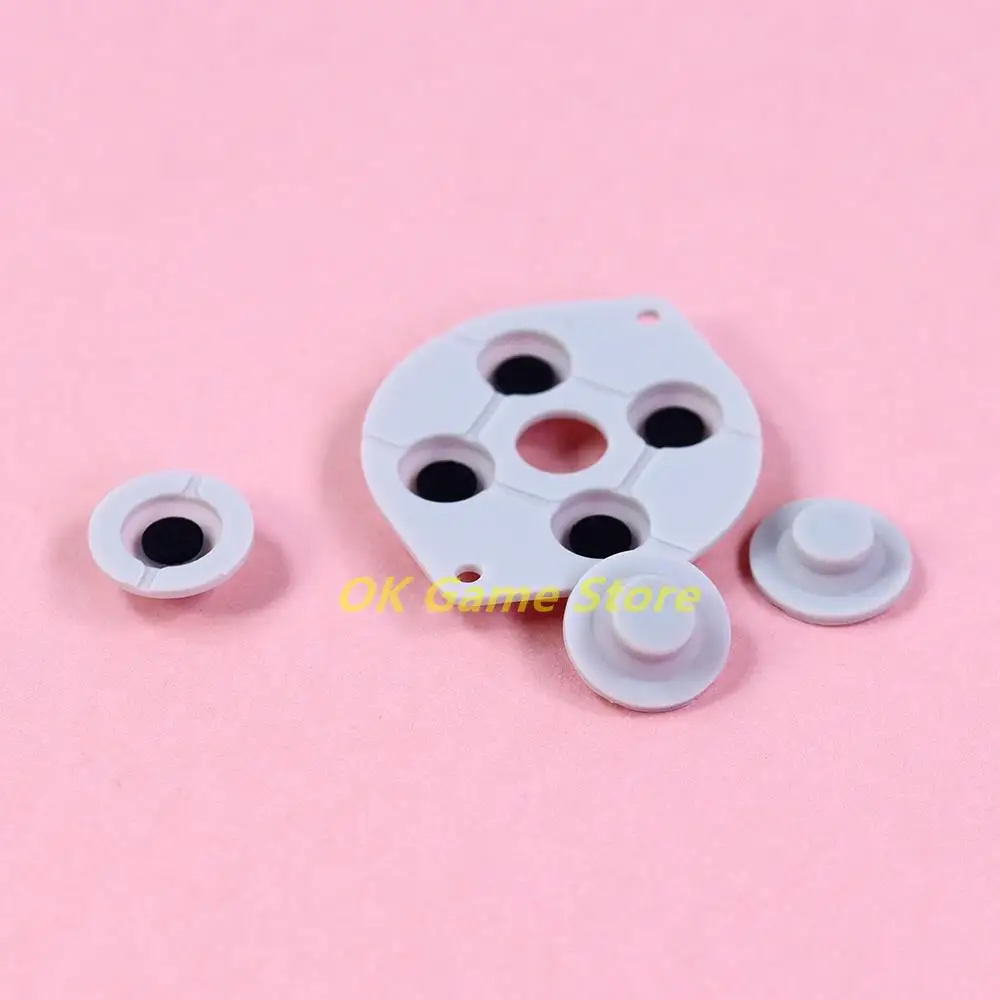 30 set/lote almohadilla de botón de goma conductora de silicona para controlador Sega GameGear GG almohadillas de goma conductoras