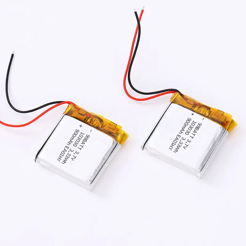 1-10 Uds 103030 3,7 V batería 900mAh Lipo baterías de iones de litio Ph2.0mm enchufe para altavoz ventilador purificador de aire controlador GPS MP3 - imagen 4