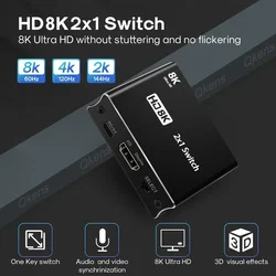 Selector HDMI 2.1 8K y 4K a 120 Hz