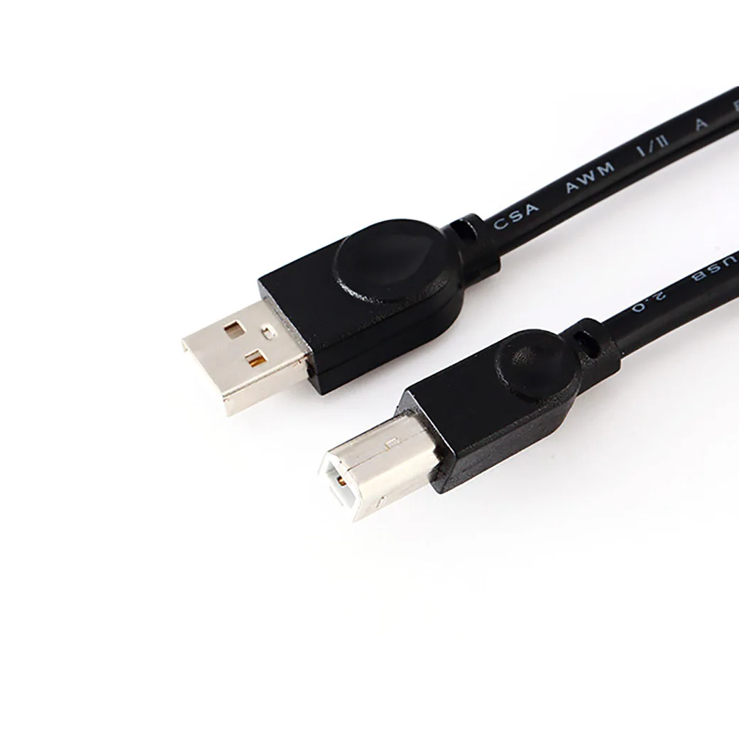 10 Uds. Cables de datos de impresora de 1m/1,5 m, núcleo de cobre puro, cable de fecha negro, puerto micro USB USB A OTG, accesorios de impresora - imagen 2