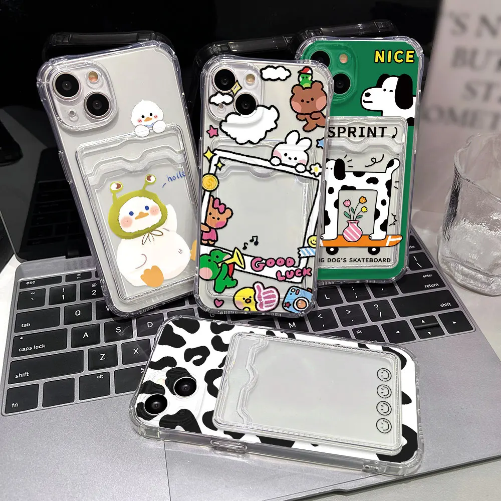 Funda con tarjetero para Xiaomi Poco F6 Pro, Funda suave de TPU para Poco X5 M5 M3 11 Lite 5G Ne 12T 13 12X Redmi A3 A1 A2 - imagen 3