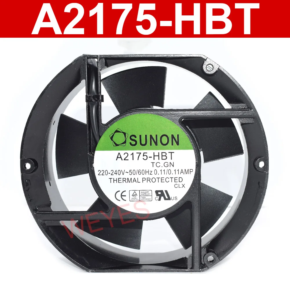 Ventilador de refrigeración del gabinete A2175-HBT TC.GN 1751 220-240V 0.11A 172*150*51MM 2 cables