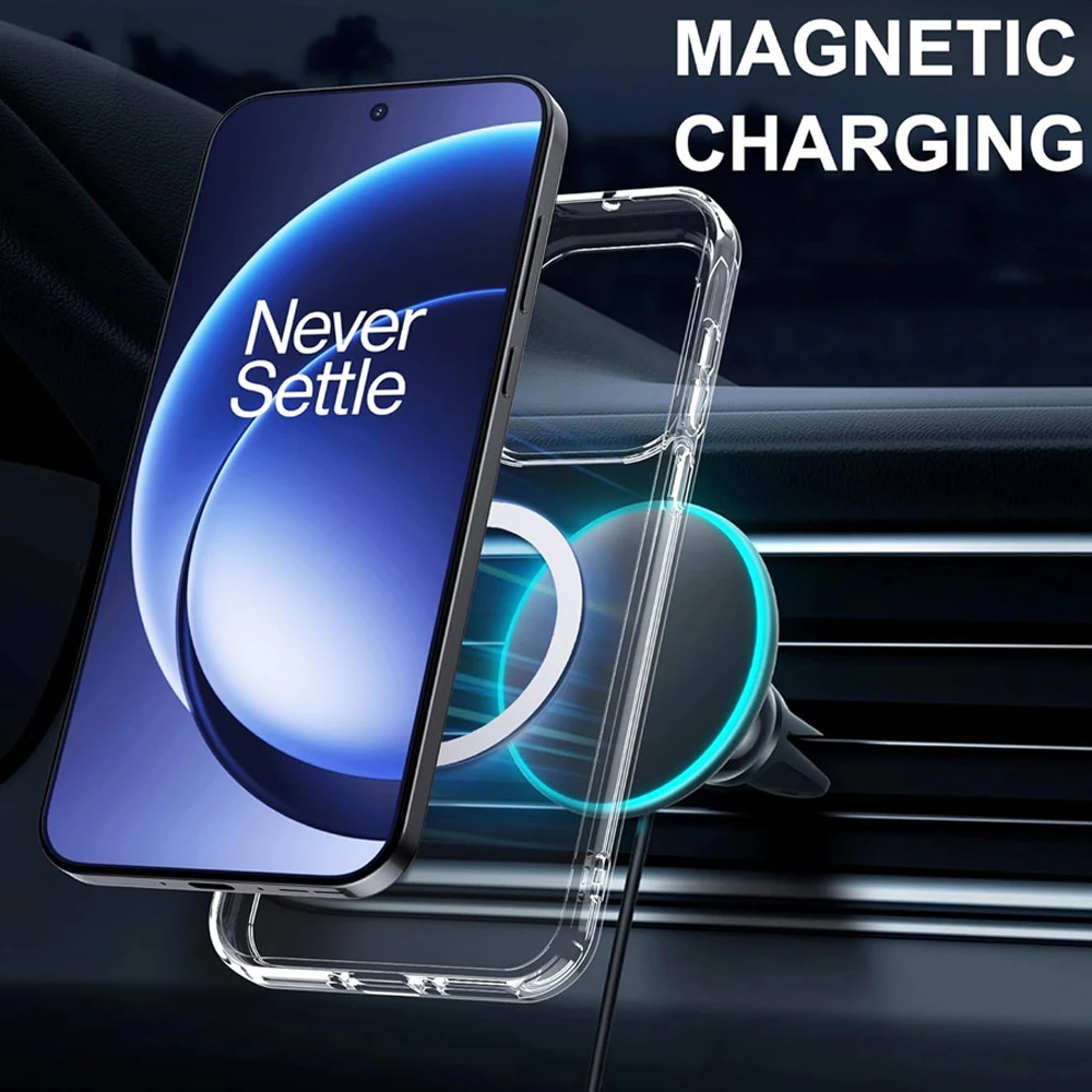 Funda magnética transparente para OnePlus 15, funda protectora delgada de cristal a prueba de golpes para teléfono OnePlus15 1 + 15 5G, carcasa suave de TPU para PC - imagen 5