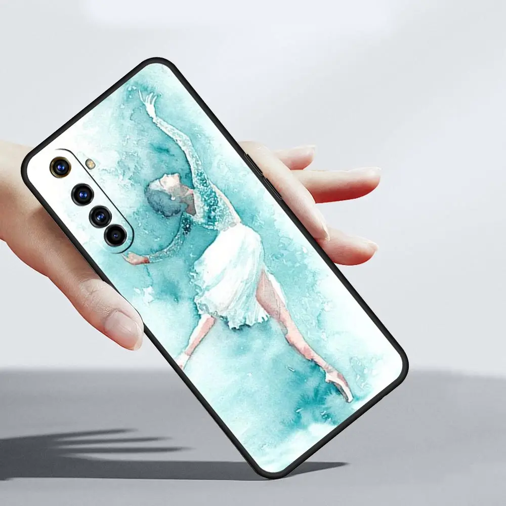 Gimnasia color agua para Realme GT Neo 2 3 3T 5 funda de teléfono 12 11 5G 10 9 8 5G 7 6 GT5 GT3 GT2 Pro C21 C11 C25 C35 - imagen 4