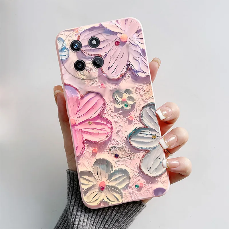 Funda de teléfono para OPPO Realme 11 4G, carcasa de silicona suave con dibujos animados de gato, perro, Realme11 RMX3636 - imagen 3