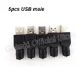 5 piezas de conector USB macho