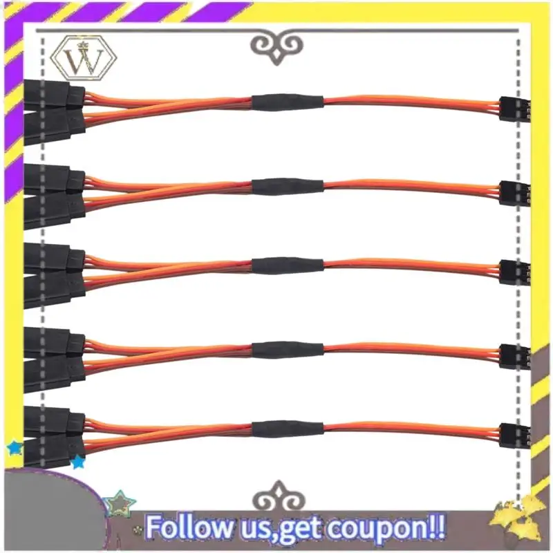 Nuevo 5 uds 150Mm Y tipo Cable de extensión de línea extendida Cable para Futaba Jr Y arnés Servo extensión - imagen 5
