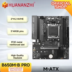 Huananzhi B650M PRO AM5 DDR5 – Placa Base WiFi Gaming Micro-ATX