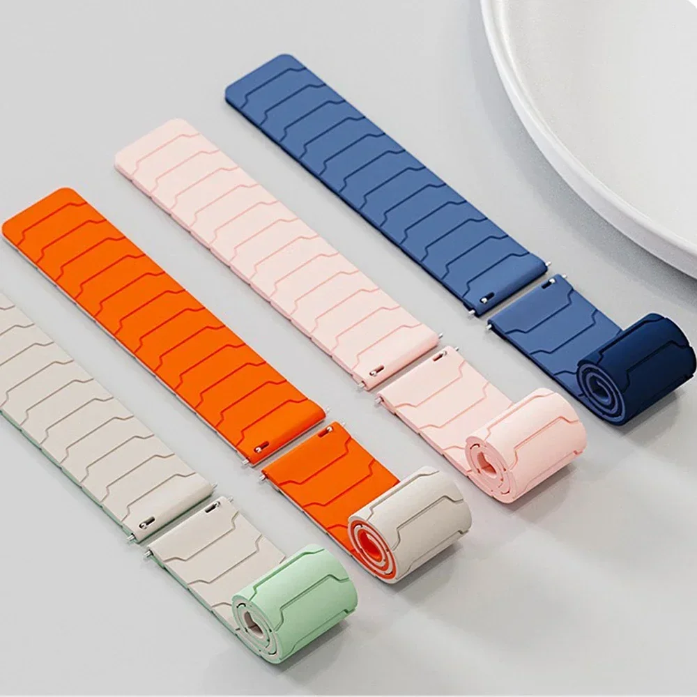 Correa de silicona de 20mm y 22mm para SUUNTO 9 Peak DLC/PRO/5 PEAK S VERTICAL OCEAN 3/3 bandas de Fitness pulsera de reloj inteligente magnético - imagen 3