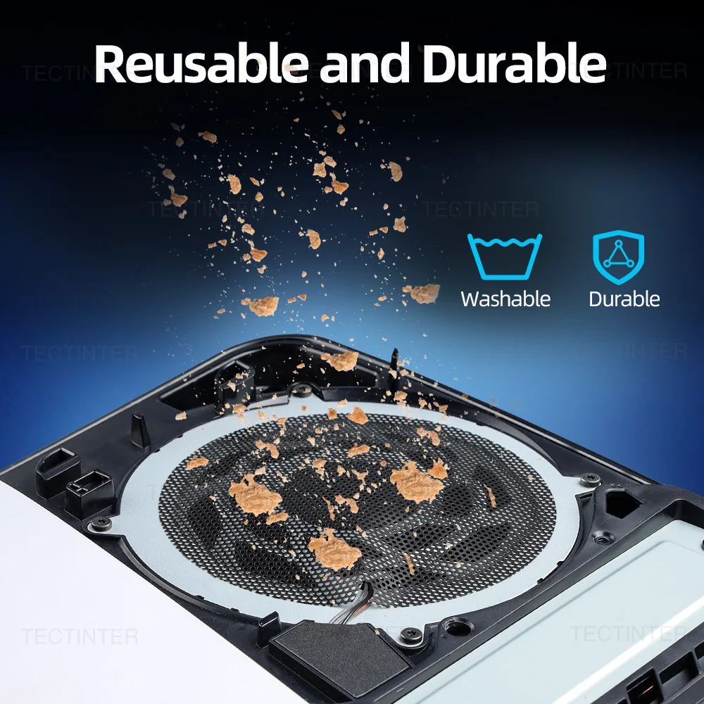4 Uds para consola PS5 filtro de polvo funda de malla a prueba de polvo para PS5/PS5 delgada fácil limpieza para accesorios de juego PlayStation 5 - imagen 5