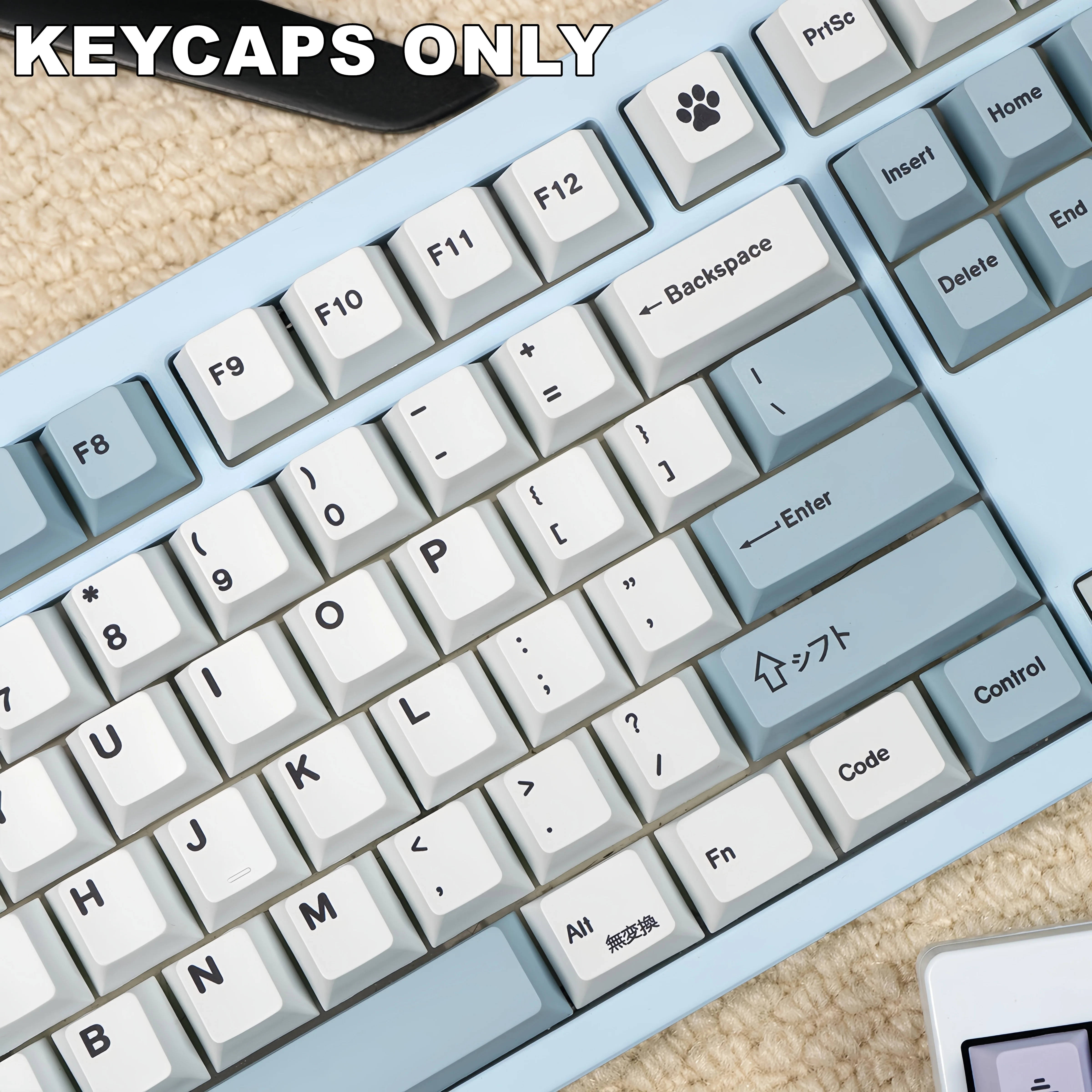 Juego de teclas sublimadas con tinte de perfil de cereza, 143 teclas, patata morada, PBT, para Mx Cherry Gateron Switch, Kit de teclado mecánico - imagen 4