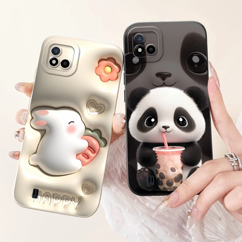 Funda de silicona suave para Realme, carcasa trasera con dibujos de Panda, para Realme C11 2021 RealmeC11 2020, RMX3231 - imagen 3