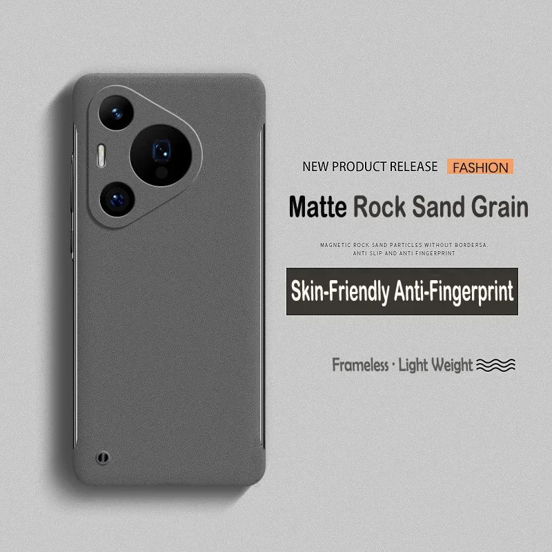 Funda ultrafina sin marco de piel esmerilada mate de lujo para Huawei Puro 70 Pro cubierta trasera de protección de lente dura - imagen 5