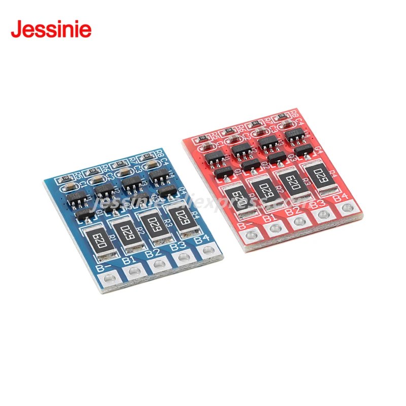 10 uds/1 ud 3S 4S 3,7 V batería de litio 3,2 V batería de fosfato de hierro y litio Placa de protección de ecualización 58mA corriente de equilibrio - imagen 3