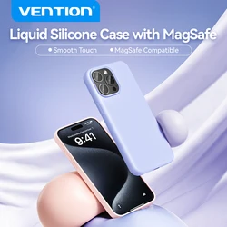 Vention Funda Magnética Silicona iPhone 15/14/13 ProMax – Inalámbrica