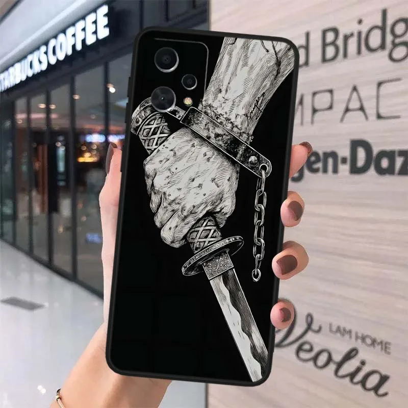 Funda Vagabond Samurai para OPPO Realme X7 GT2 GT C67 C55 C53 9 8 12 11 10 Neo Master Plus Pro funda de teléfono negra - imagen 5