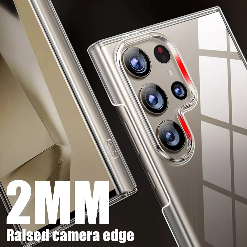 Adecuado para Samsung Galaxy S24 S25 S23 ultra S24 FE Plus S25Edge funda protectora transparente todo incluido para teléfono - imagen 4