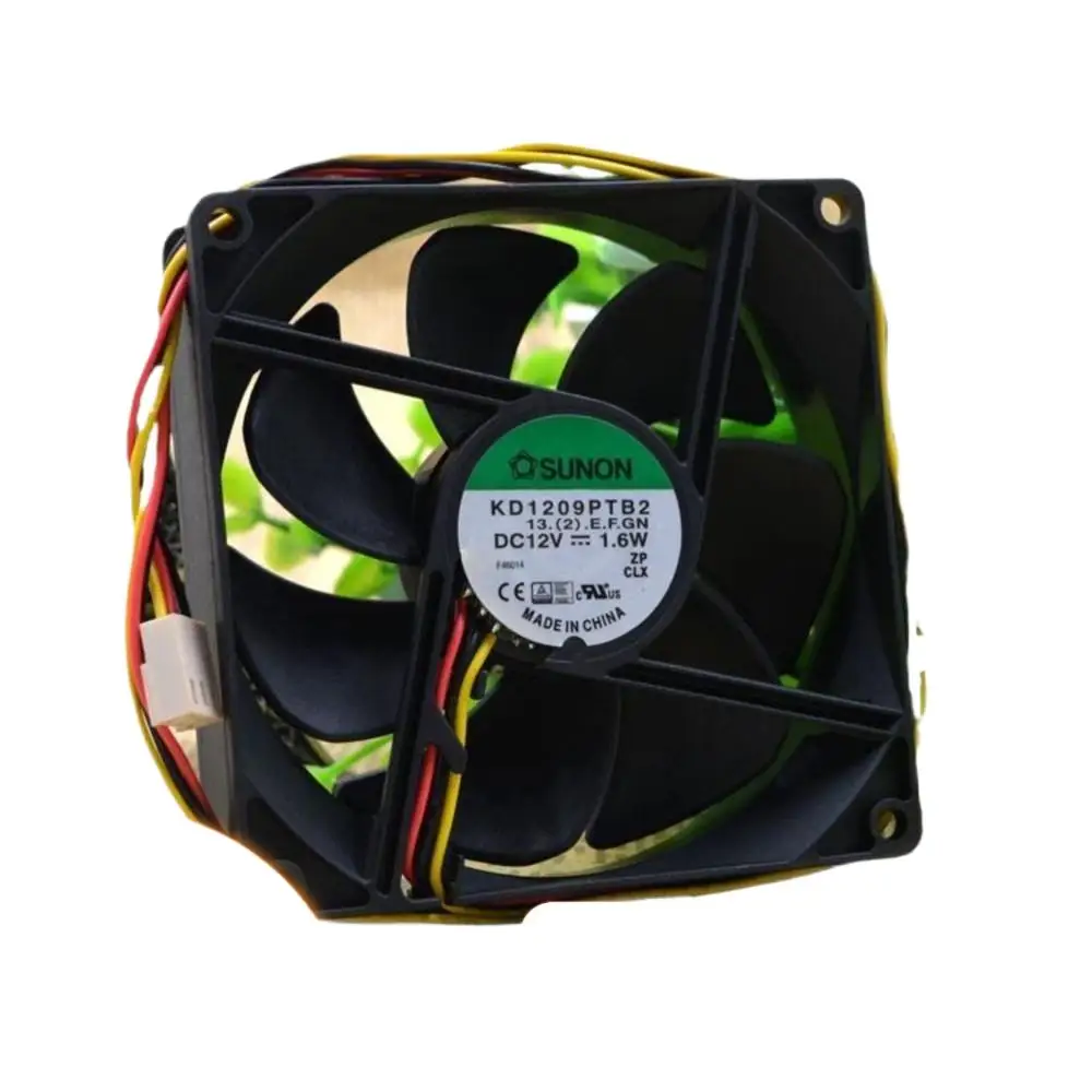 Para SUNON KD1209PTB2 9cm 92mm 12V 1,6 W ventilador de refrigeración de chasis con doble rodamiento de bolas 9025 PC, servidores y equipos industriales - imagen 2